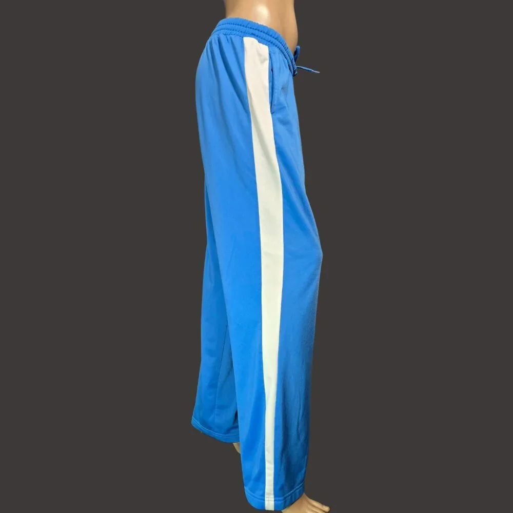 Y2K Puma Track Pants Womens XL Blue White Stripe 2000s Athleisure Activewear - Picture 10 of 12